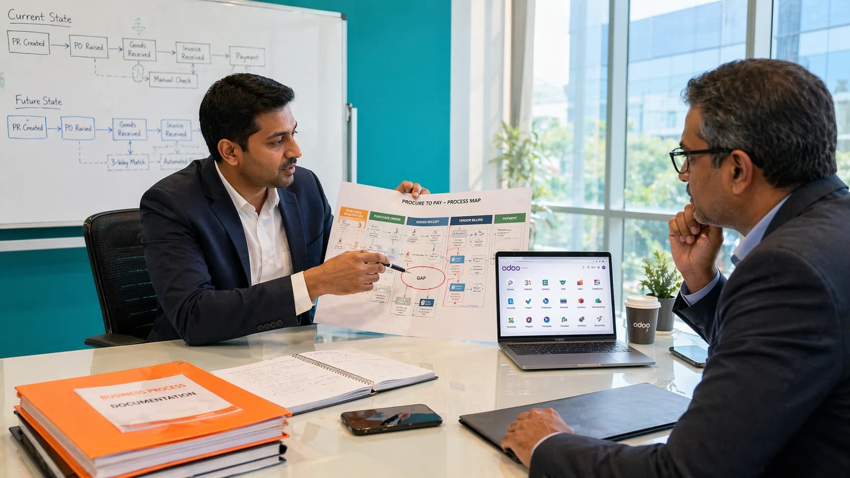 Odoo functional consultant identifying process gaps during business workflow audit
